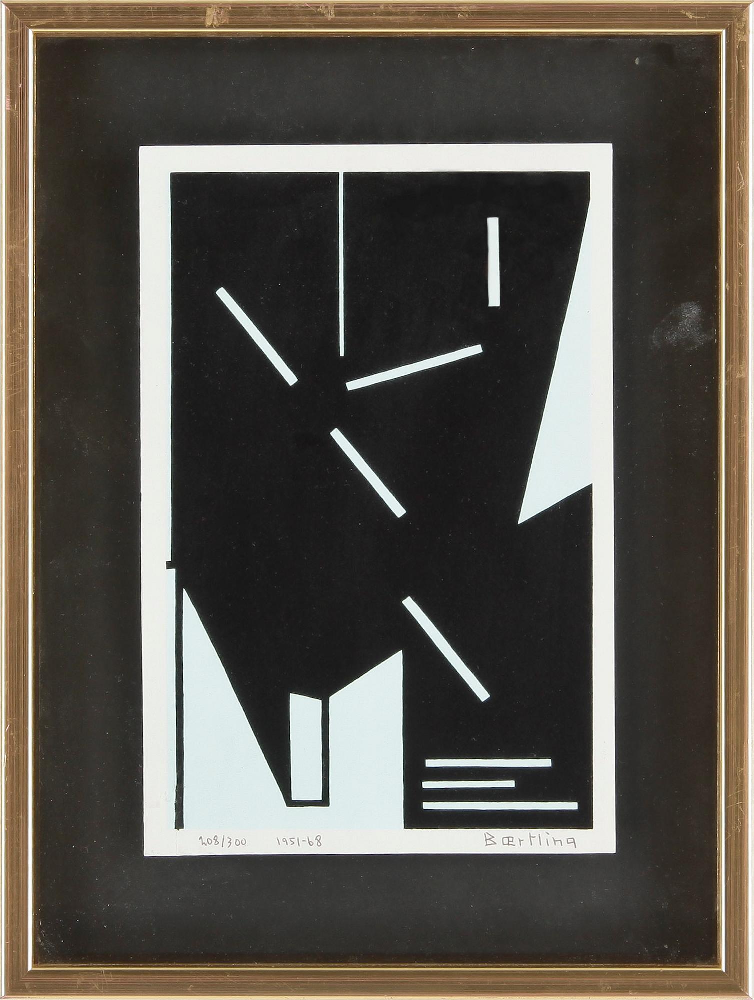 OLLE BAERTLING, färgserigrafi. Signerad och daterad 1967-68. Numrerad 208/300.