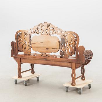 A Chinese hardwood sofa, first half of the 20th century.