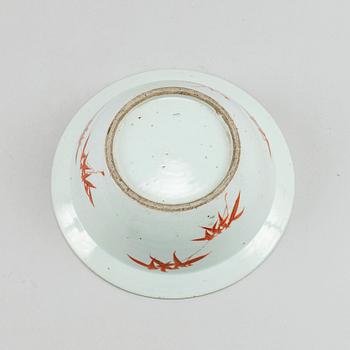 A famille rose basin, Qing dynasty, circa 1900.