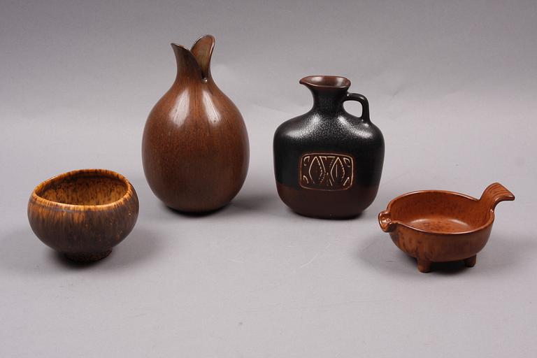 PARTI KERAMIK, 4 delar, Gunnar Nylund, Rörstrand.