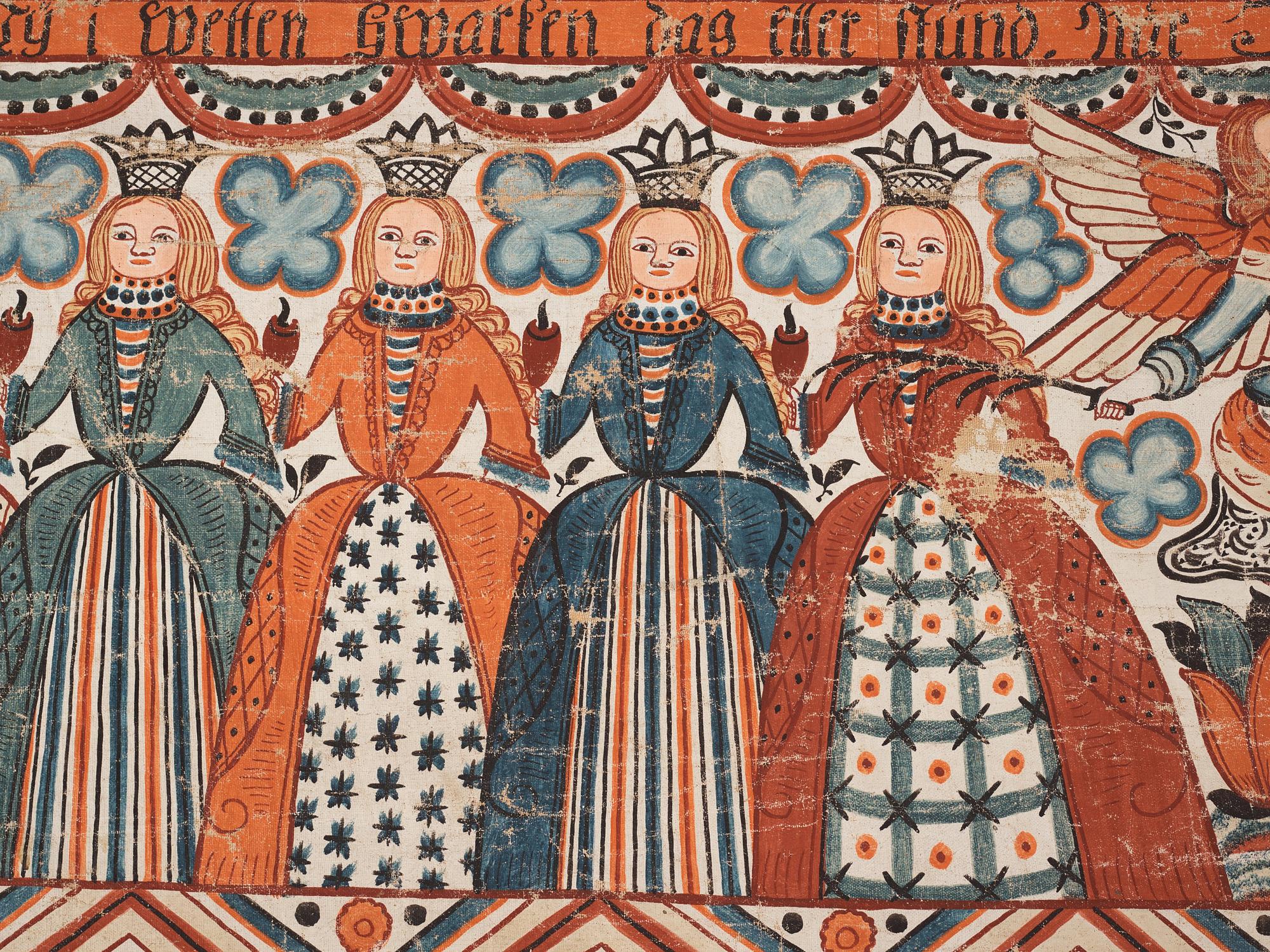 Tapestry painting, Halland, Johannes Nilsson (1757-1827), Breared 1801.