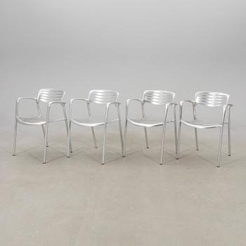 Jorge Pensi, four "Toledo" chairs for Amat-3 Spain.