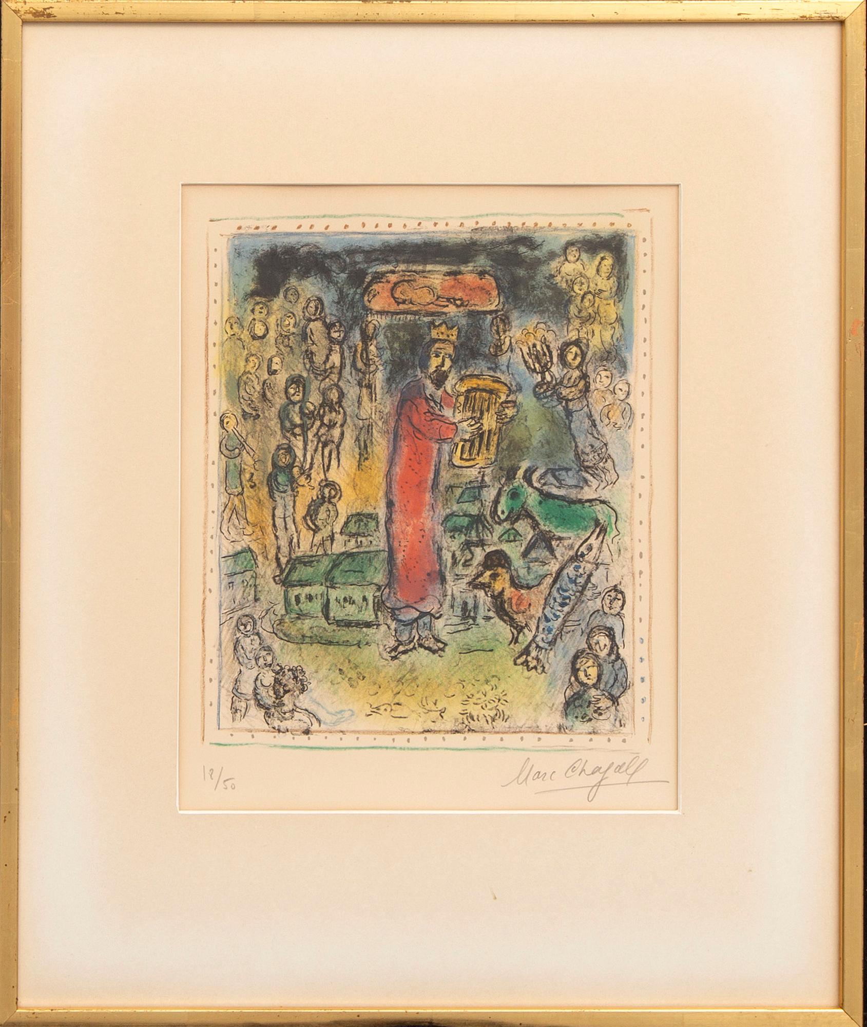 Marc Chagall, färglitogafi signerad och numrerad 18/50.