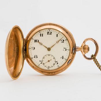POCKET WATCH, 49 mm, "System Glasshütte", hunting case,