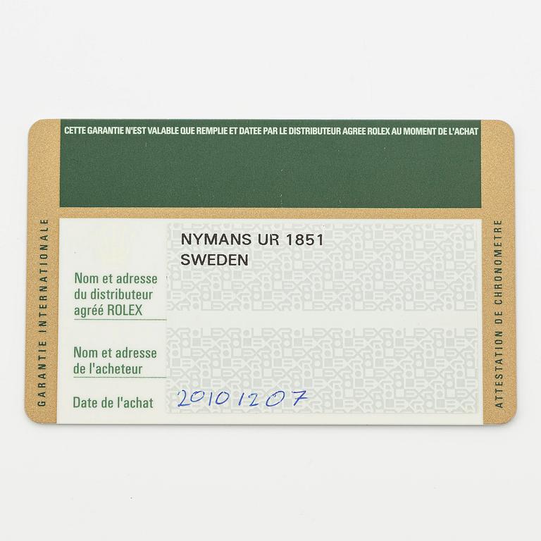 Rolex, Submariner, ”Hulk”, "First Year Edt", "Mark 1 Dial", ca 2010.