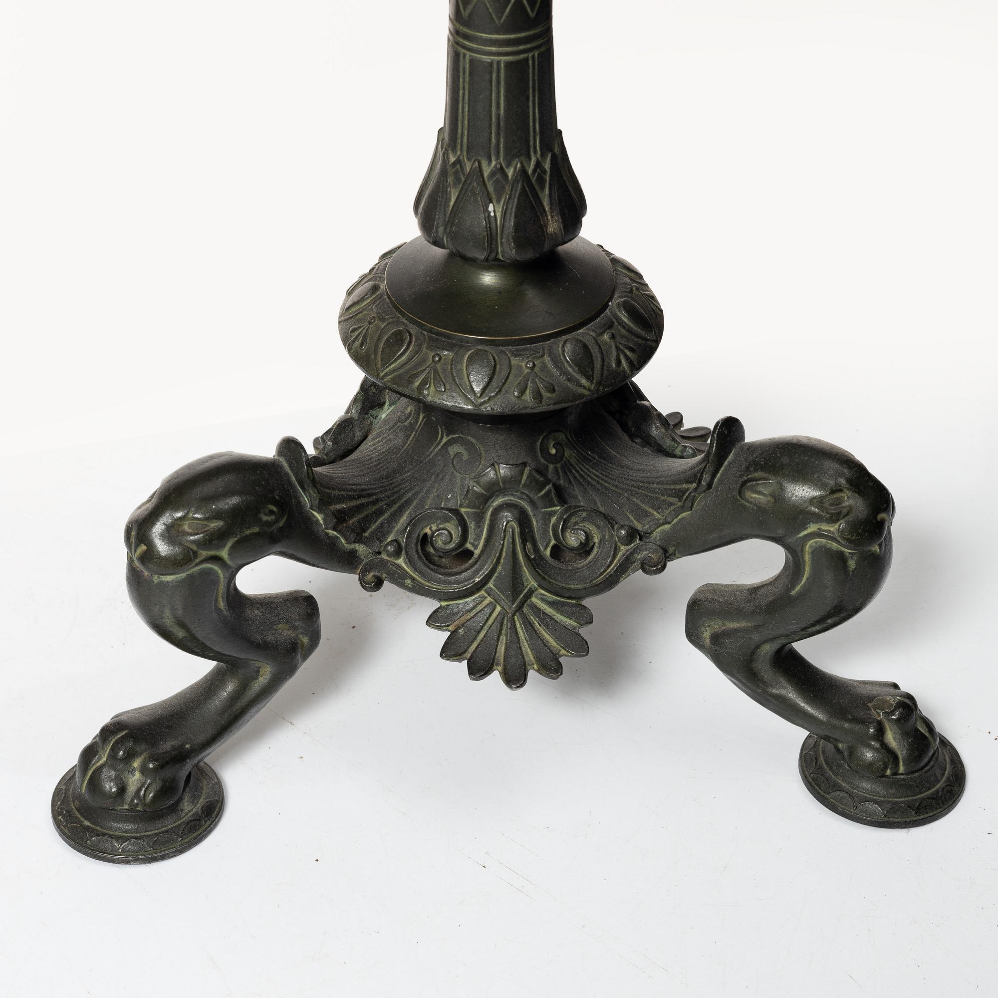 A pair of candelabras, late 19th century.