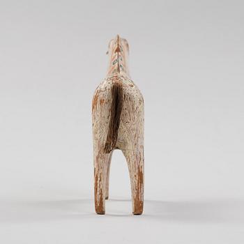 A painted swedish Dala horse Älvkarhed, Alfta, Hälsingland, 19th century.