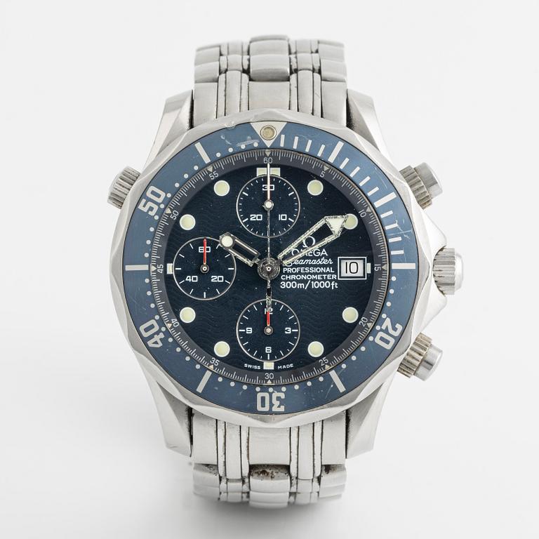 Omega, Seamaster Diver 300M, chronograph, wristwatch, 41,5 mm.