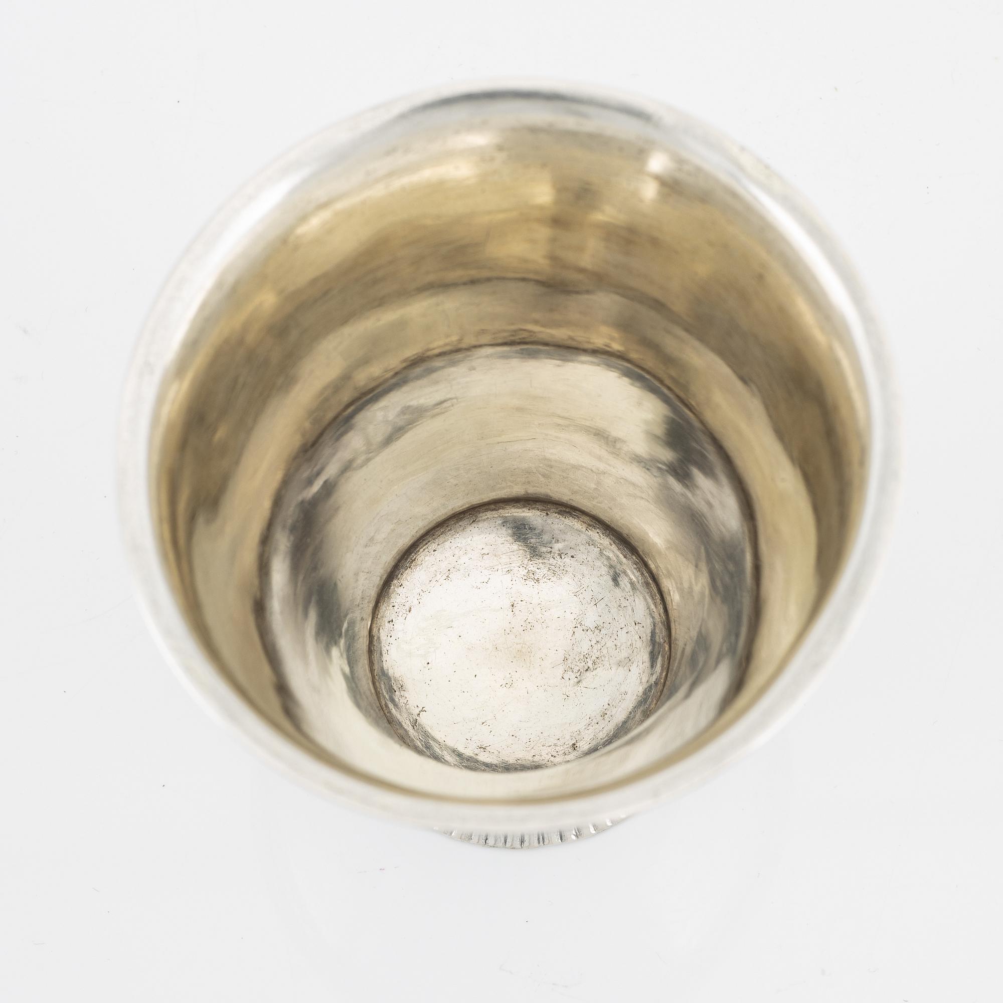 Johan Hedman, bägare, silver, Södertälje (1750-1786).