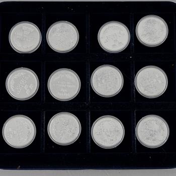 28 silver medals, 'Regents of Sweden'.