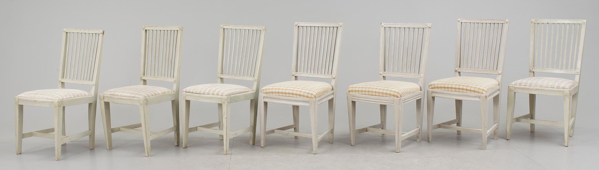 STOLAR, 7st, gustavianska, 17/1800-tal.