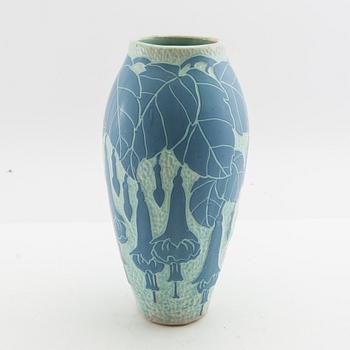 Josef Ekberg, Vase, stoneware, "Sgraffito", Gustavsberg.