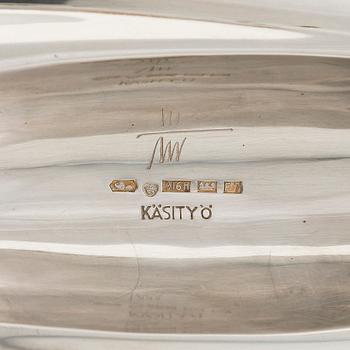 Tapio Wirkkala, silver bowl TW 9, Kultakeskus, Hämeenlinna, Finland 1957.