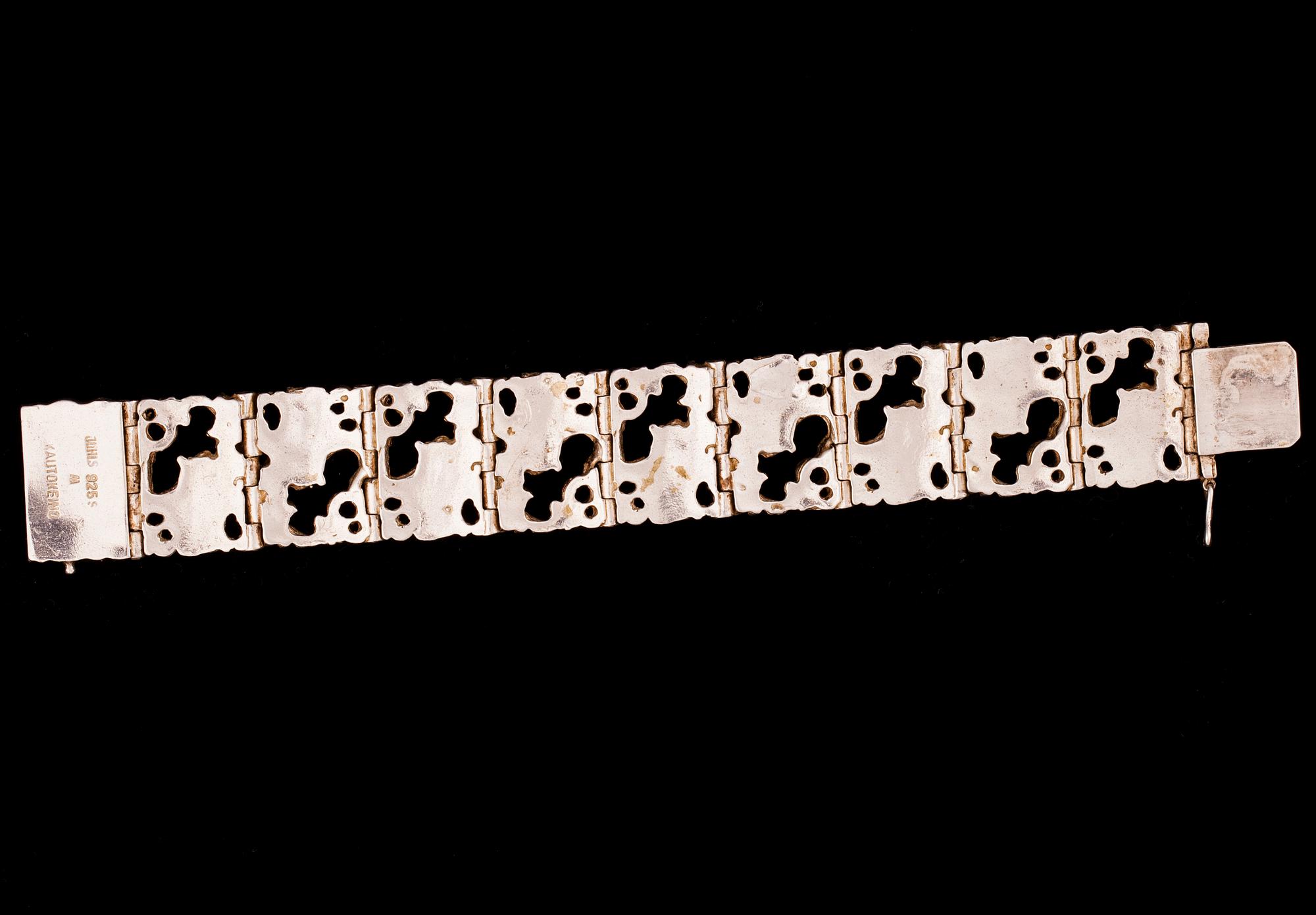 SMYCKESSET, 3 delar, silver, Juhls, Kautokeino, Norge. Tot. vikt 120,5 g.