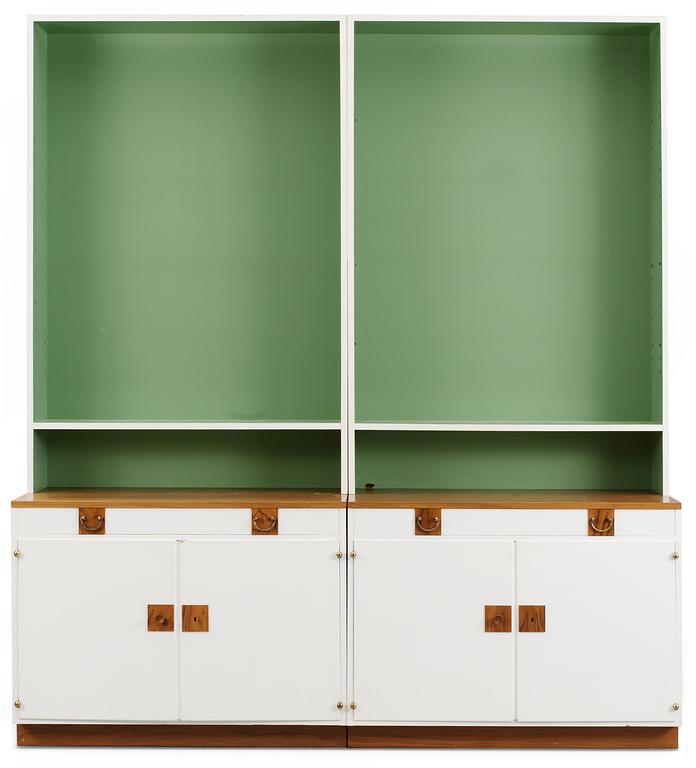 A pair of Josef Frank book cases by Firma Svenskt Tenn, model 2255.