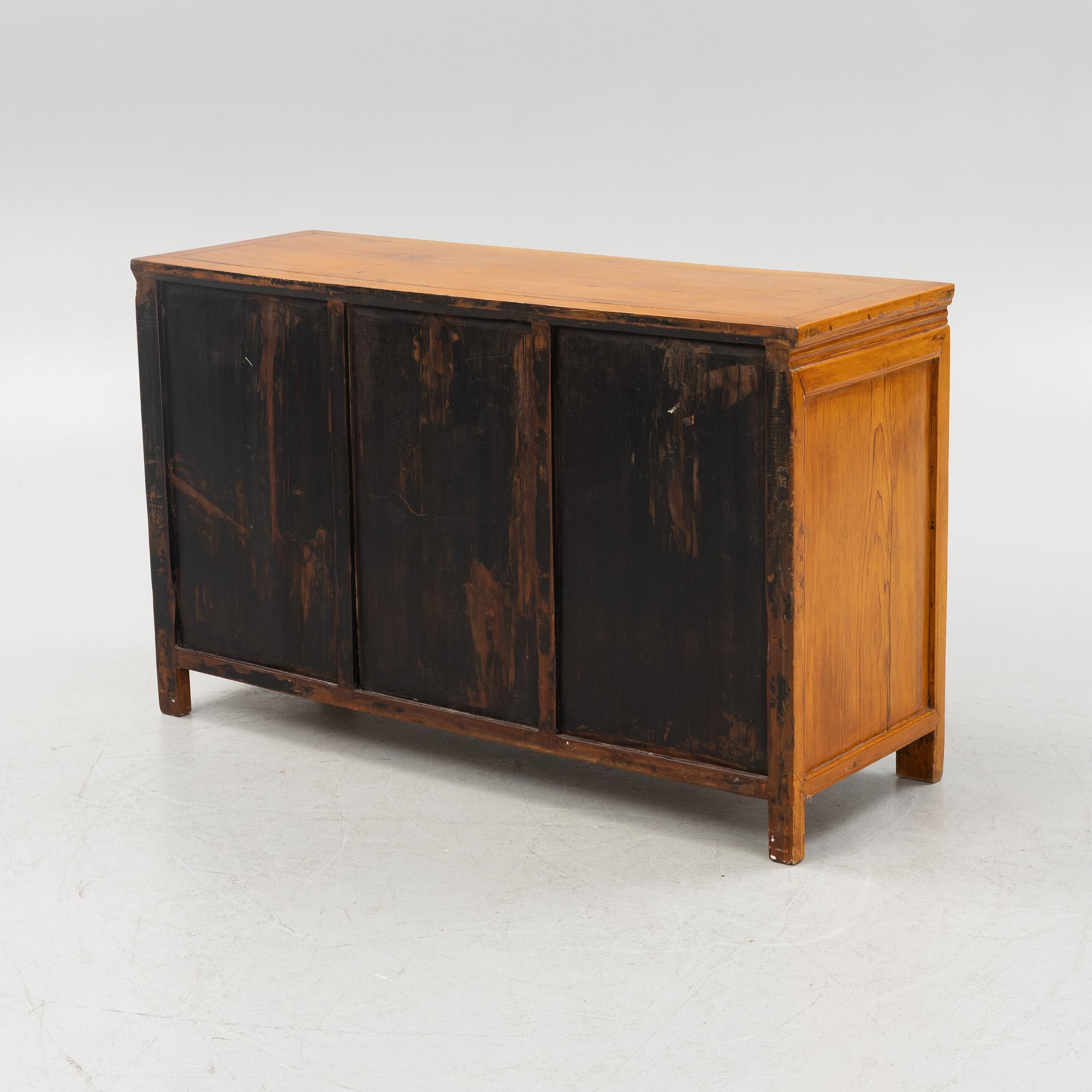 A hardwood sideboard, China, around 1900.
