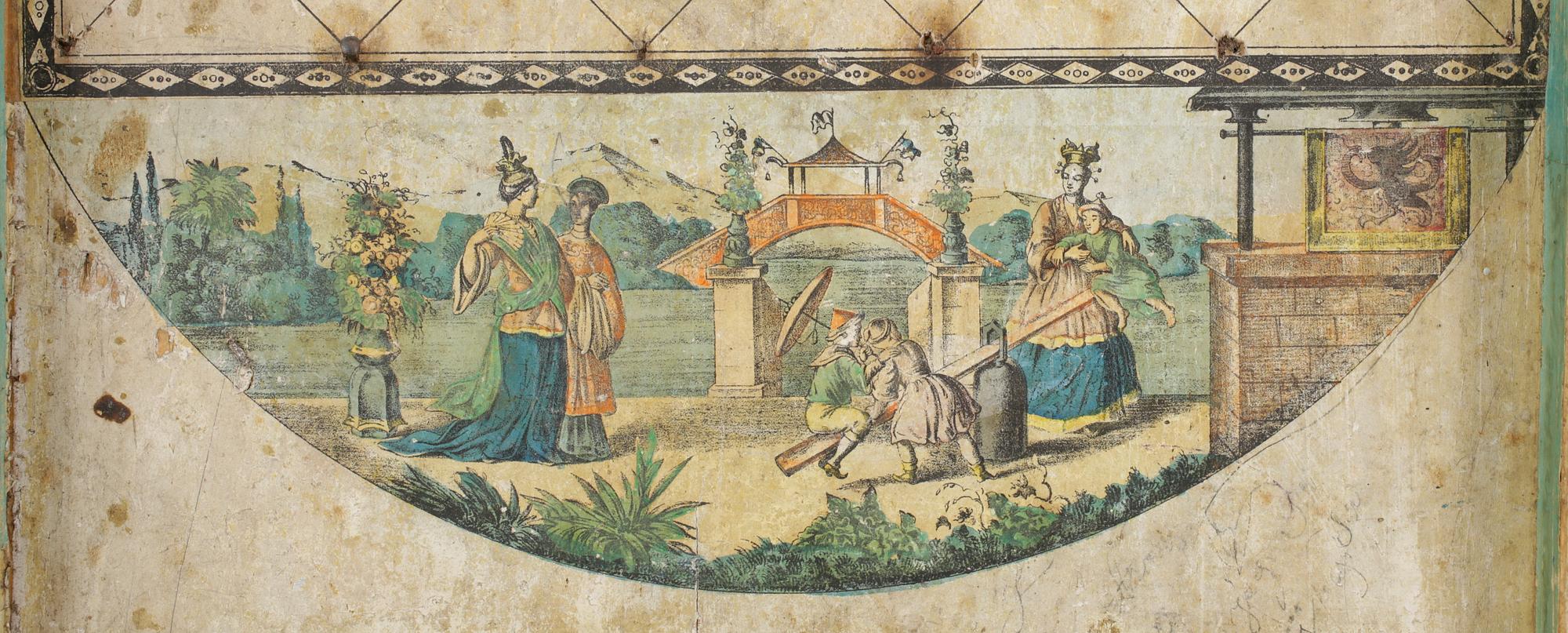 BRÄDSPEL "Fortuna sällskapsspel", omkring år 1900.
