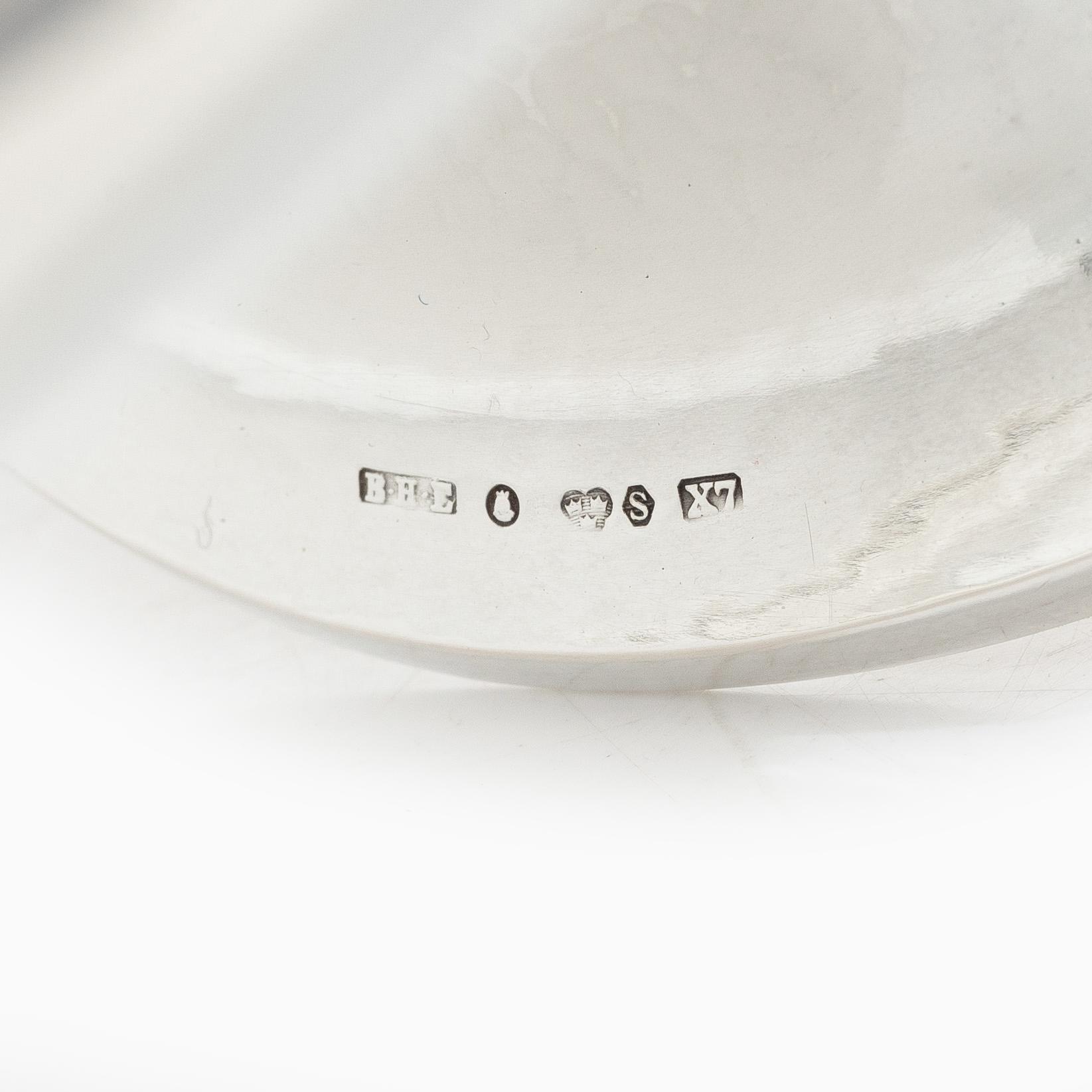 A Swedish silver bowl, mark of Edlunds Silverfabrik, Stockholm 1924.