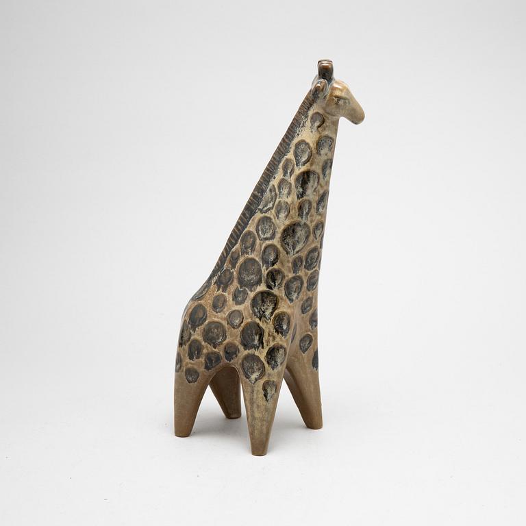 A soneware figurine, giraff, by Lisa Larson, from the series 'Stora Zoo', Gustavsberg.