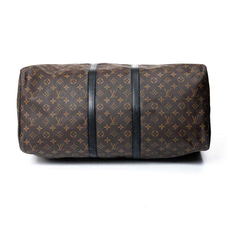 Louis Vuitton, weekender bag, “Macassar Waterproof Keepall 60 Bandoulière”.