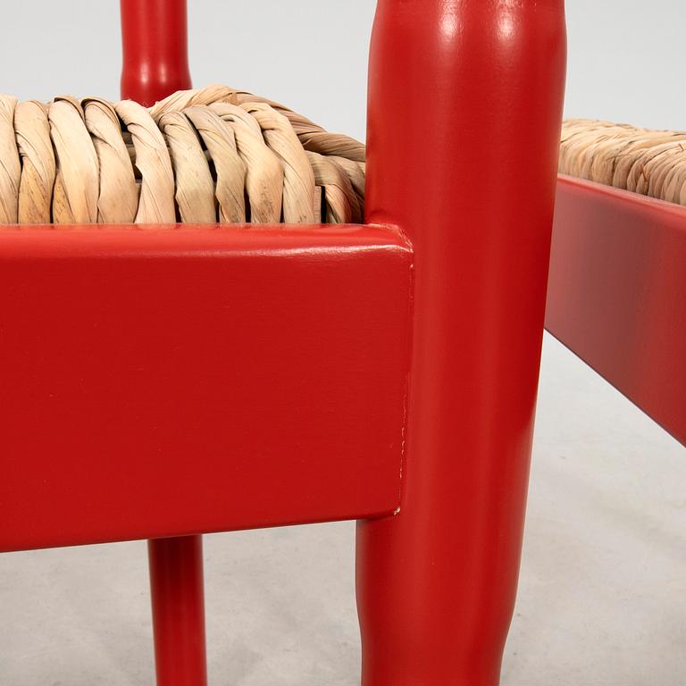 Vico Magistretti, karmstolar 4 st "Carimate" Cassina Italien sent 1900-tal.