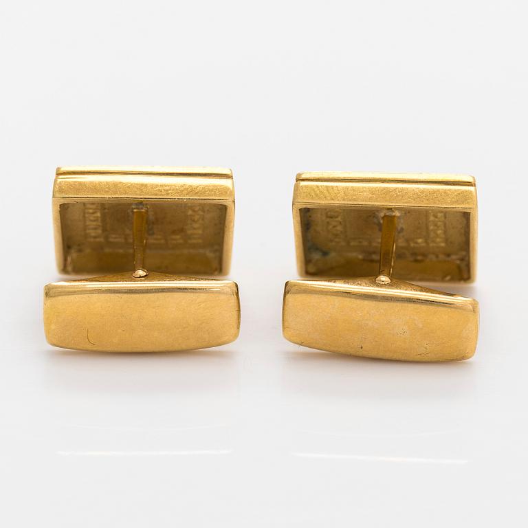 Manschettknappar 14K guld, A. Tillander 1984.