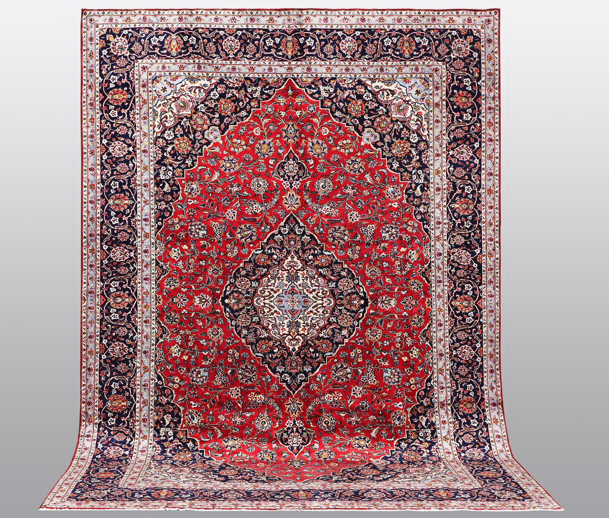Matto, Kashan, ca 415 x 298 cm.