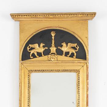 A Swedish Empire Mirror, first half of the 19th Century.