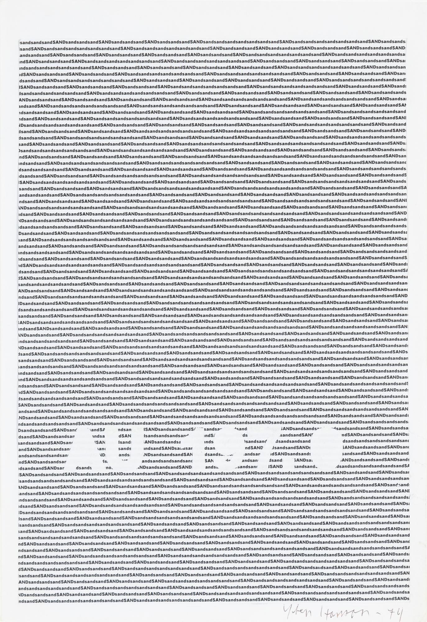 Sten Hanson, collage on paper, signed and dated -74.