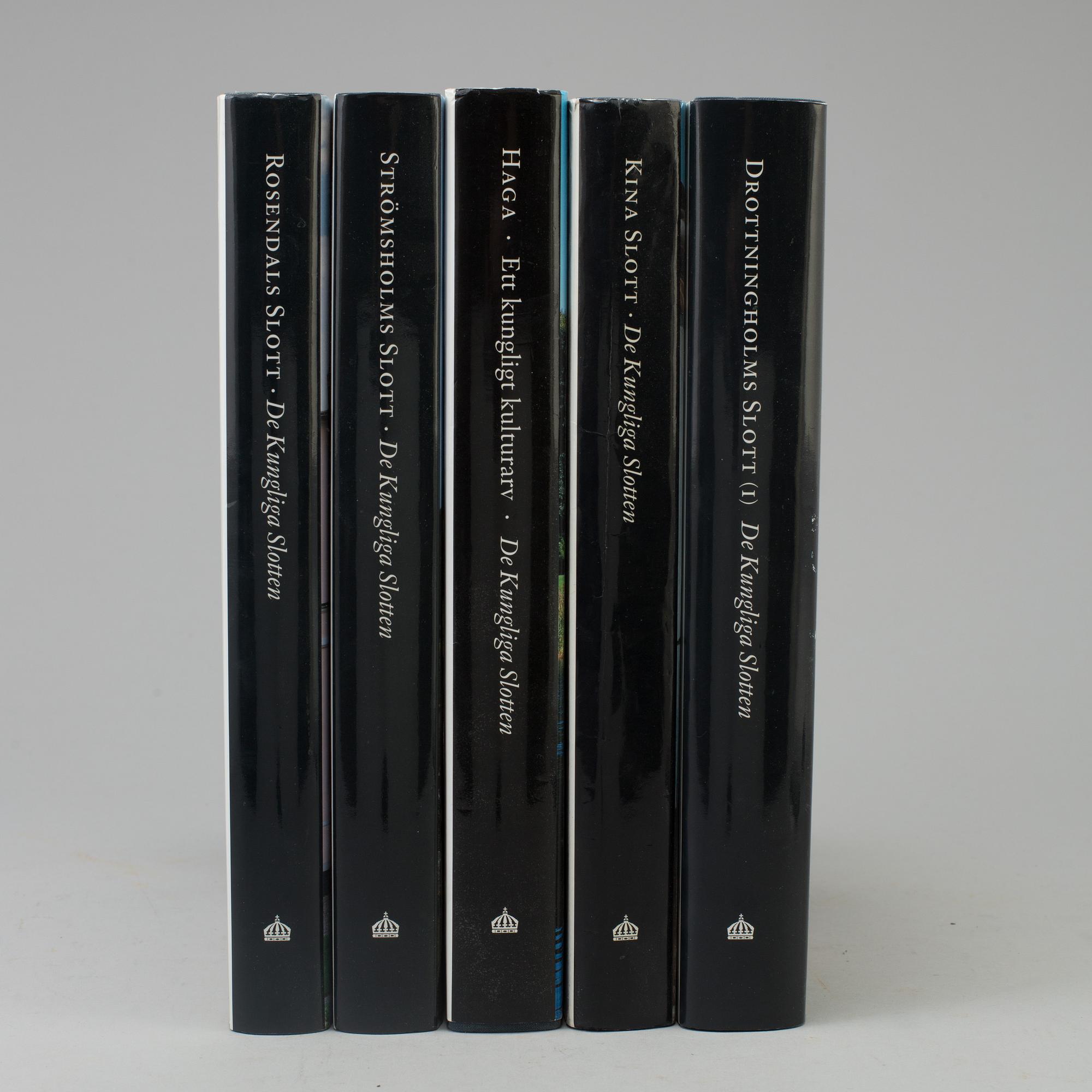 BOKVERK, 5 volymer, "De Kungliga Slotten", 2000-tal.