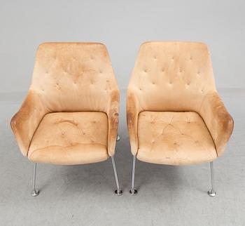 A pair of armchairs "Mirja", designed by Bruno Mathsson, Dux.