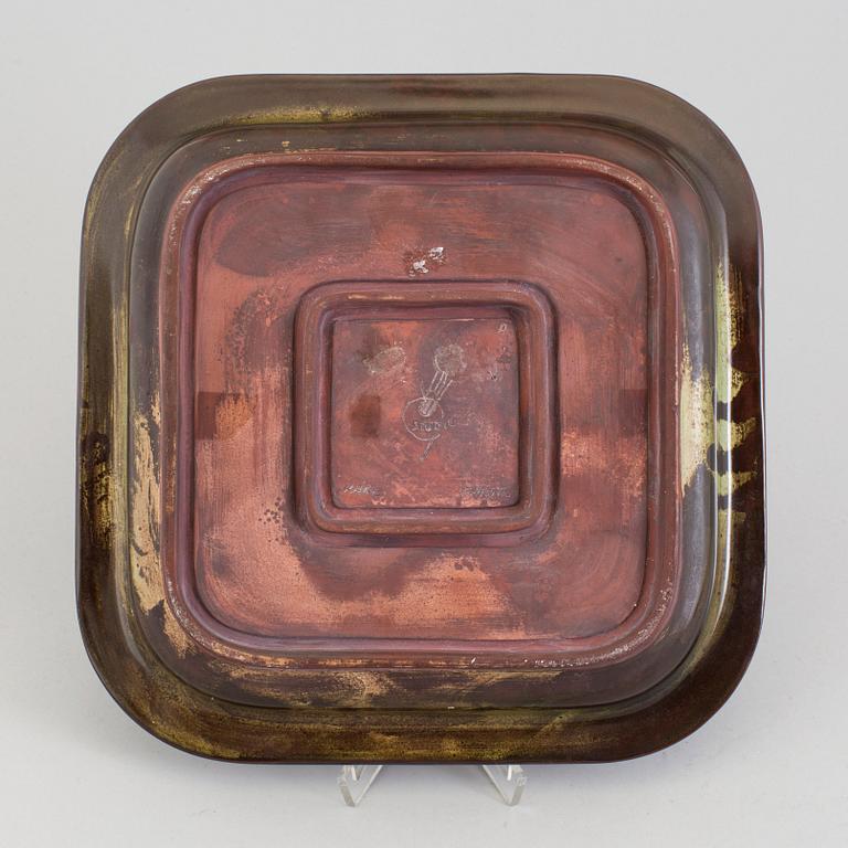 A Wilhelm Kåge 'Farsta' stoneware dish, Gustavsberg Studio, 1934.