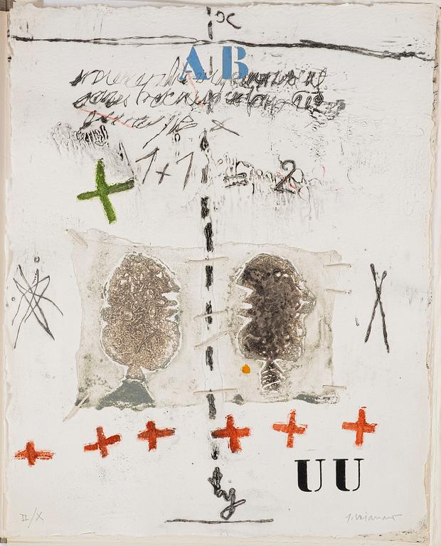 James Coignard, "Visage-Silex Quatre Gravures Originales".