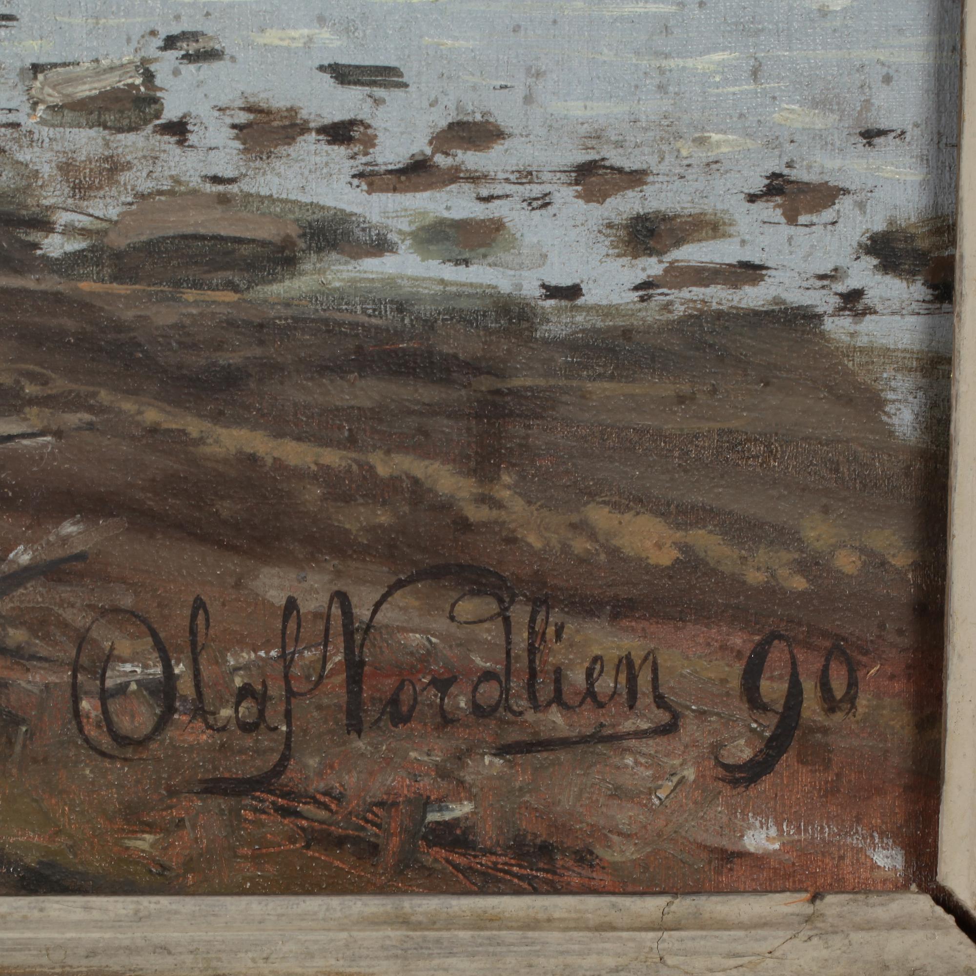 OLAF NORDLIEN, olja på duk, signerad.