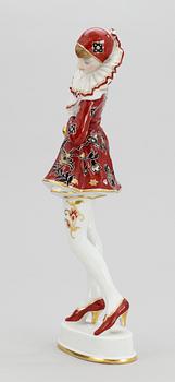 A Rosenthal 'Pierrette' porcelain figure by Constantin Holzer-Defanti, model 579, Germany 1929.