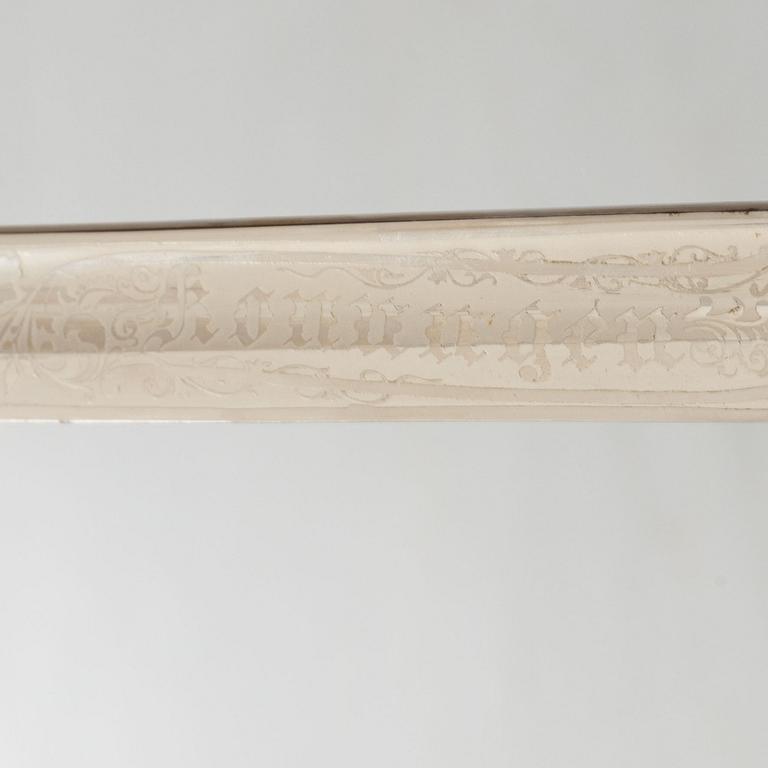 A navy officer's sword 1878 pattern with scabbard.