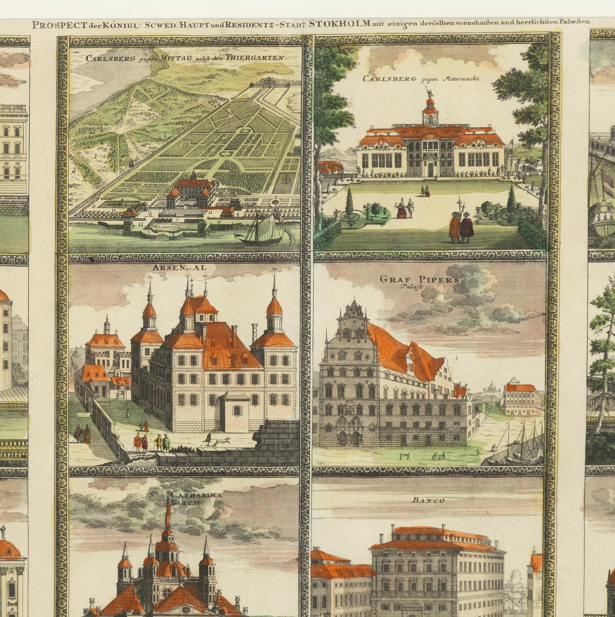 Johann Baptist Homann, Prospect der Konigl: Schwed: Haupt und Residenz-Stadt Stokholm".