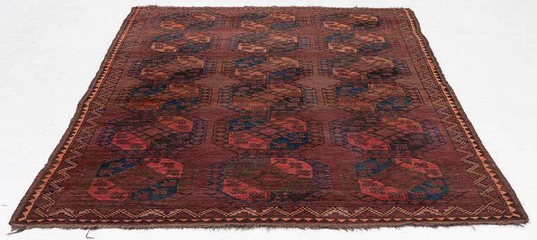 An antique carpet, Ersari, Afghanistan, c 300 x 175 cm.