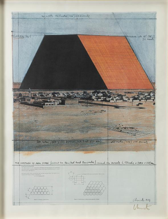 Christo & Jeanne-Claude, "The Mastaba of Abu Dhabi (Project for United Arab Emirates)".