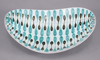 SKÅL, fajans, Stig Lindberg, Gustavsberg, omkring 1900-talets mitt.