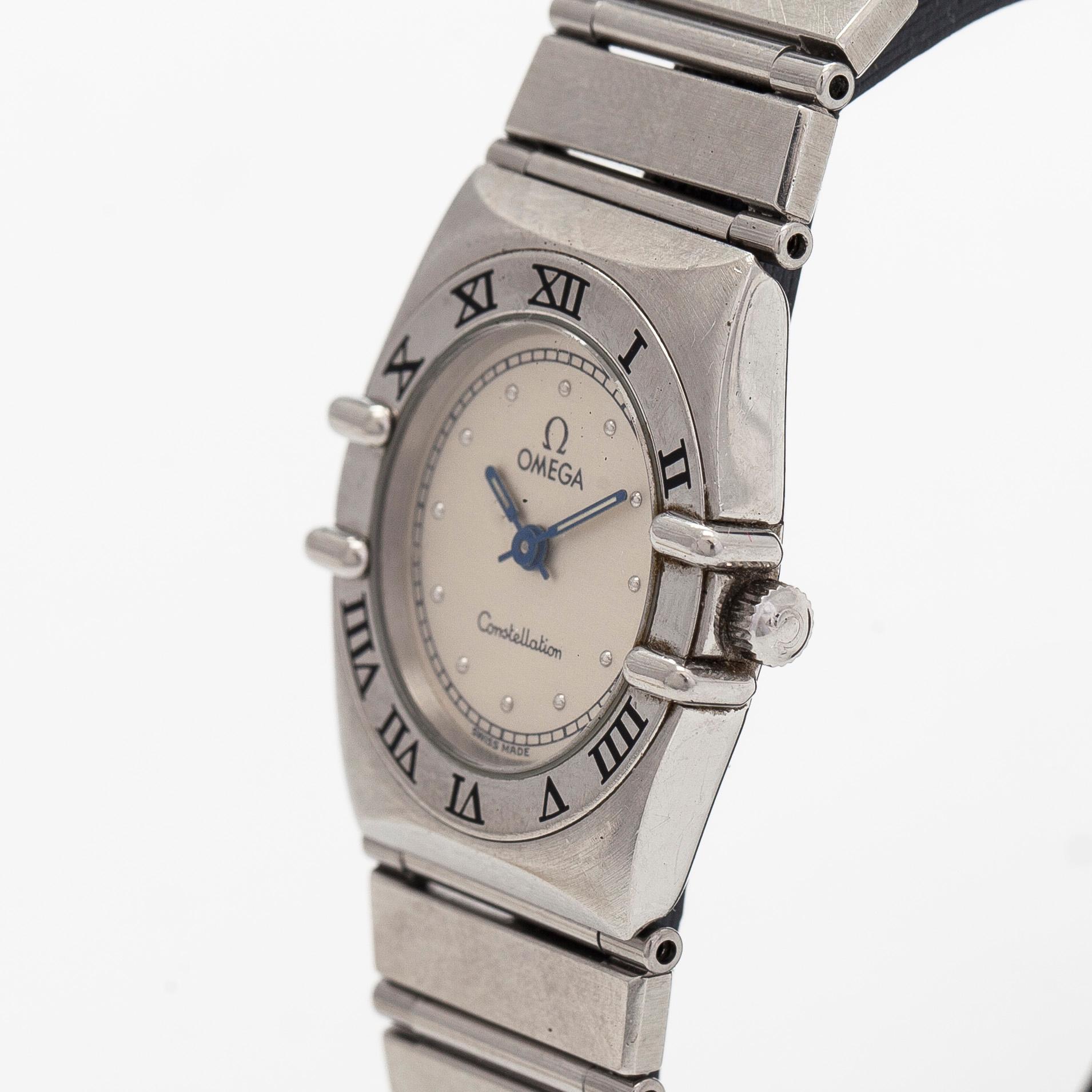 Omega, Constellation, armbandsur, 22,5 mm, stål, quartz, safirglas.