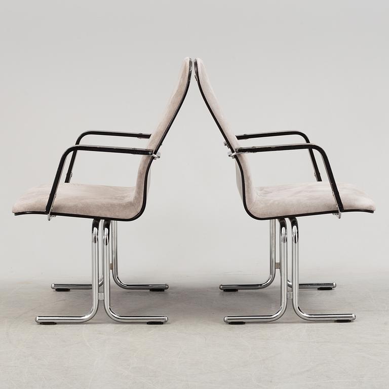 YRJÖ KUKKAPURO, six 'Fysio' chairs from Avarte, Finland, late 20th Century.