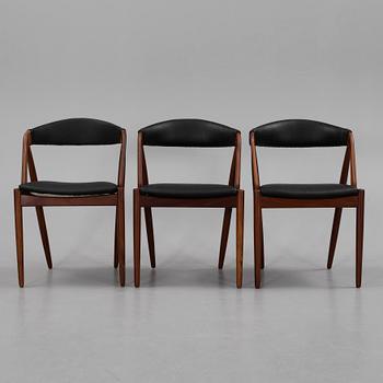 STOLAR, 3 st, teak, Kai Kristensen, danmark, 1950/60-tal.