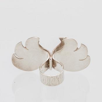 Berit Johansson, a silver ring, Orrefors 1975.