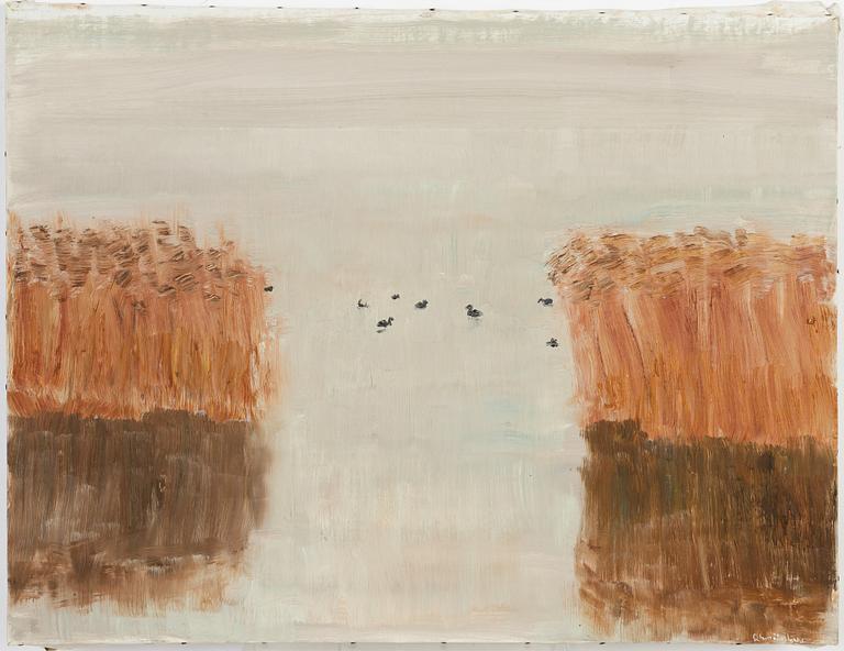 Bertram Schmiterlöw, olja på duk, signerad.