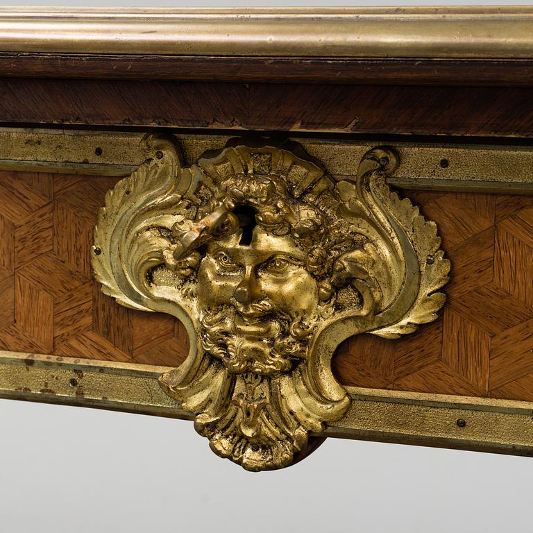 A French Louis XV-style writing desk, second half of the 19th century.