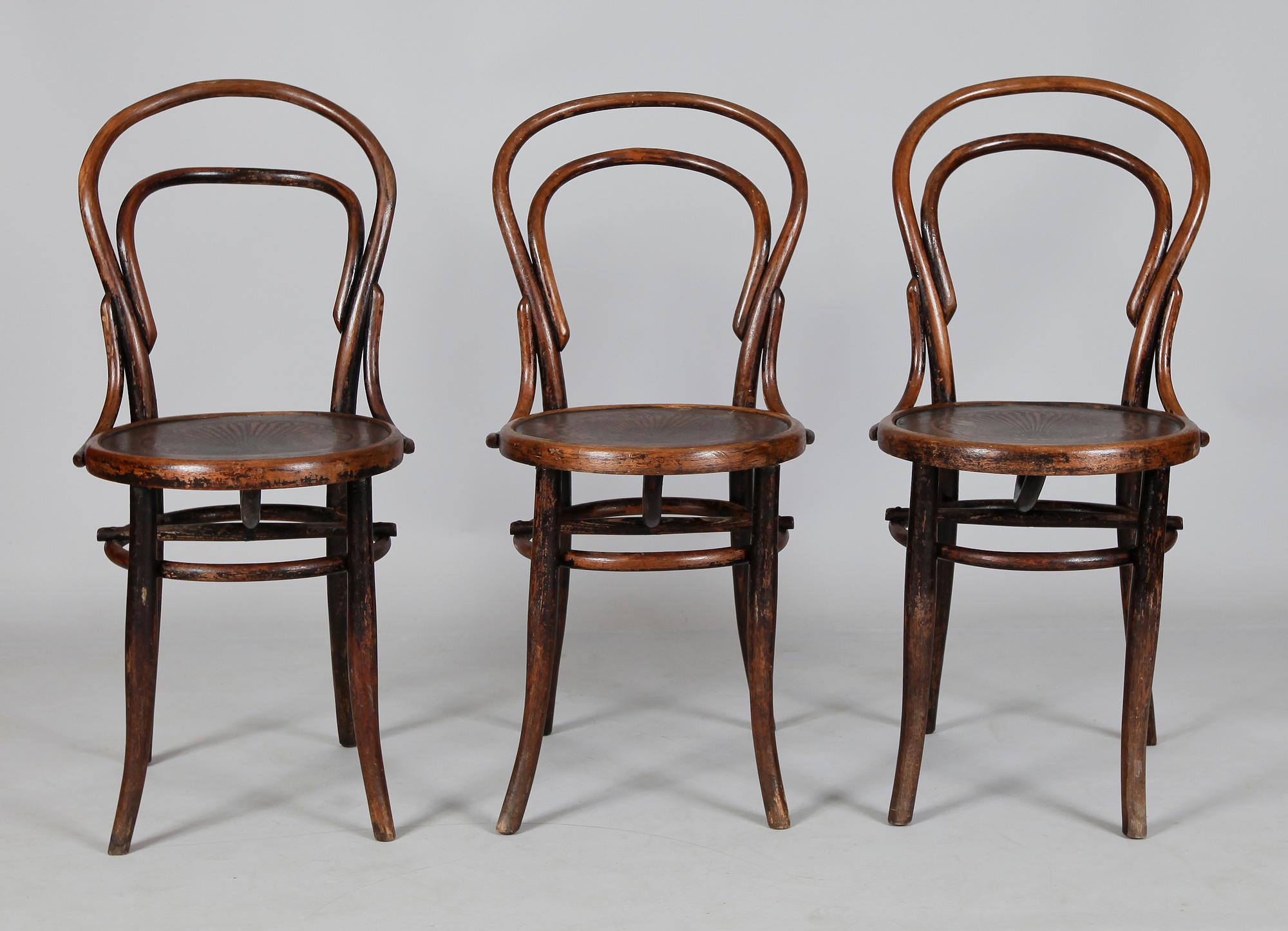 STOLAR, 3 st, Thonetmodell, 1900-talets början.