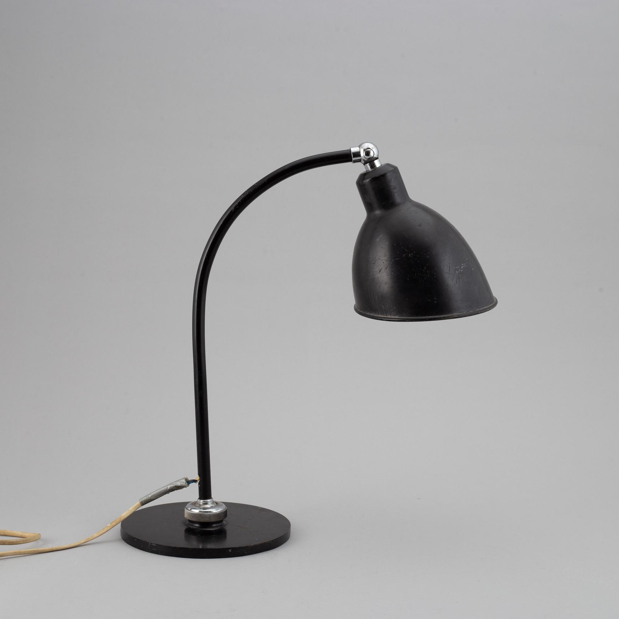 CHRISTIAN DELL, a model 2608 'Polo-Populär' table light, Bünte & Remmler, 1930's/40's.
