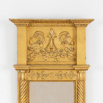 Mirror, late Gustavian, first half of the 19th century.