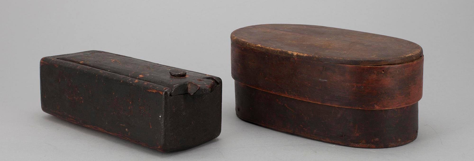 FÖRVARINGSLÅDA 1700-tal samt SVEPASK 1800-tal.